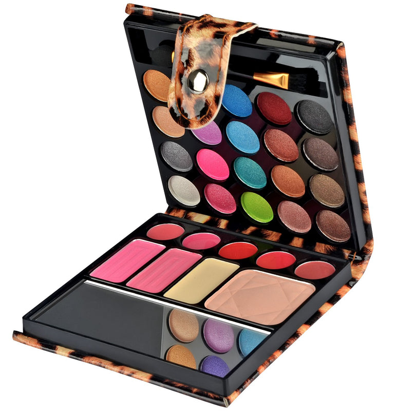 [Australia] - Ecvtop Professional Makeup Kit Eyeshadow Palette Lip Gloss Blush Concealer,29 Color Leopard 