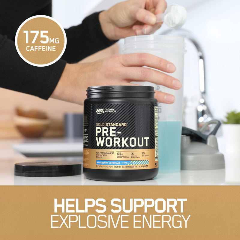 [Australia] - Optimum Nutrition Gold Standard Pre-Workout, Vitamin D for Immune Support, with Creatine, Beta-Alanine, and Caffeine for Energy, Keto Friendly, Fruit Punch, 30 Servings (Packaging May Vary) 