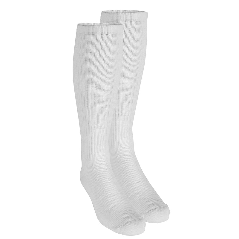 [Australia] - Truform Medical Compression Socks for Men and Women, 8-15 mmHg Knee High Over Calf Length X-Large (1 Pair) White 