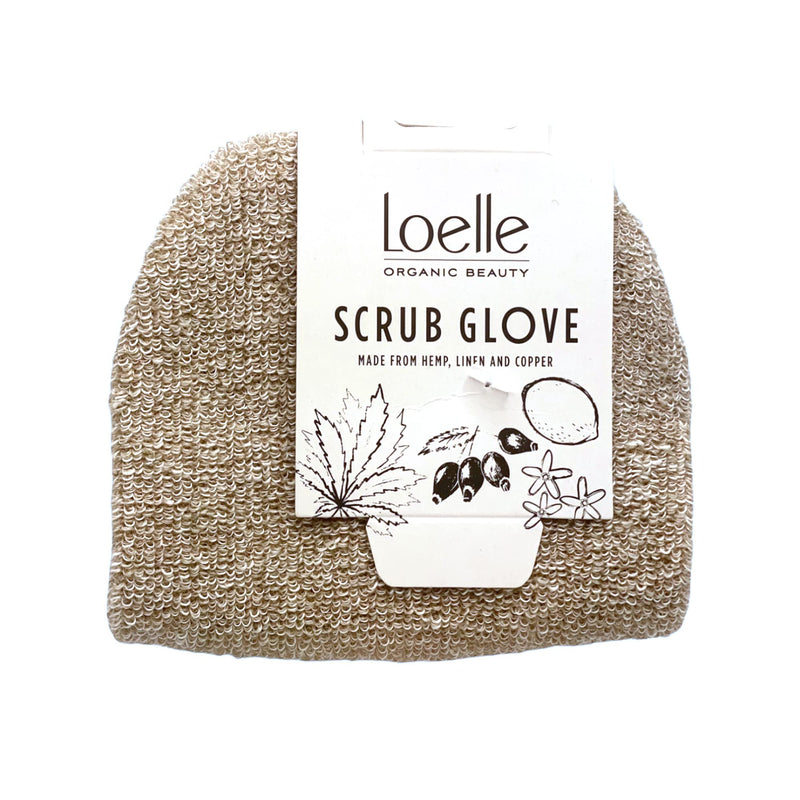 [Australia] - Loelle Copper Exfoliating Glove, Natural Copper Fibre Exfoliating Mitt, Gentle Tan Remover, Reduces Cellulite & Dark Spots, Reusable Scrub Glove, Suitable All Skin Types, 1 Piece Copper Glove 