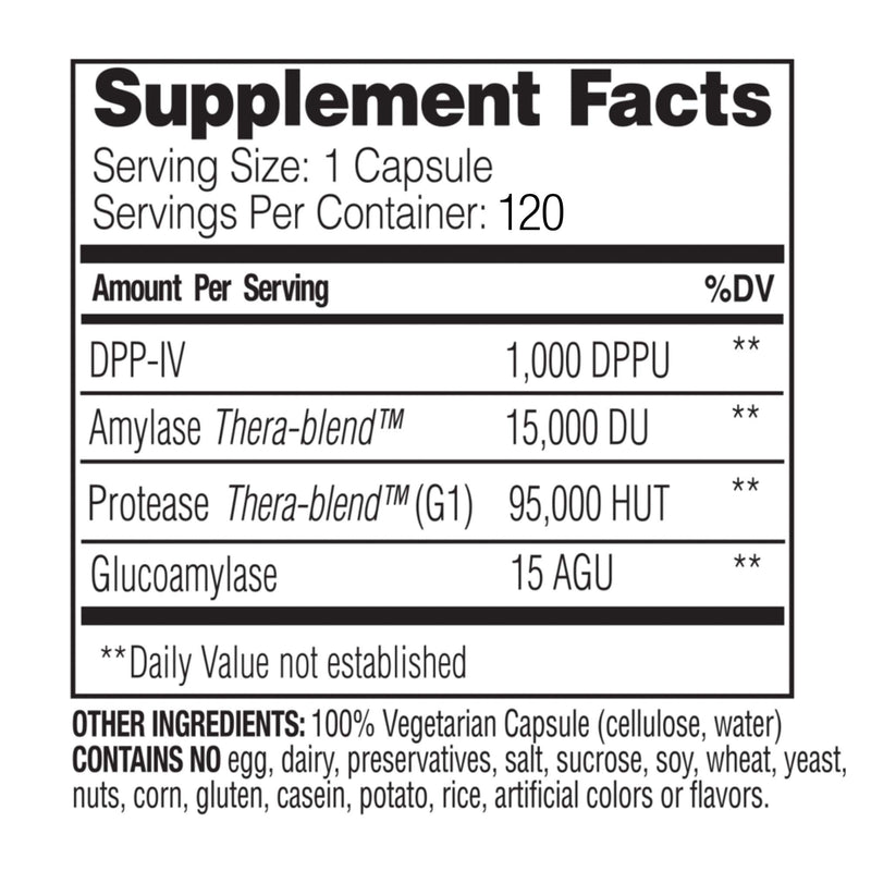 [Australia] - Enzymedica GlutenEase, Food Intolerance Digestive Aid, Defense Against Hidden Gluten Meals, 120 Capsules (FFP) 120 Count (Pack of 1) 