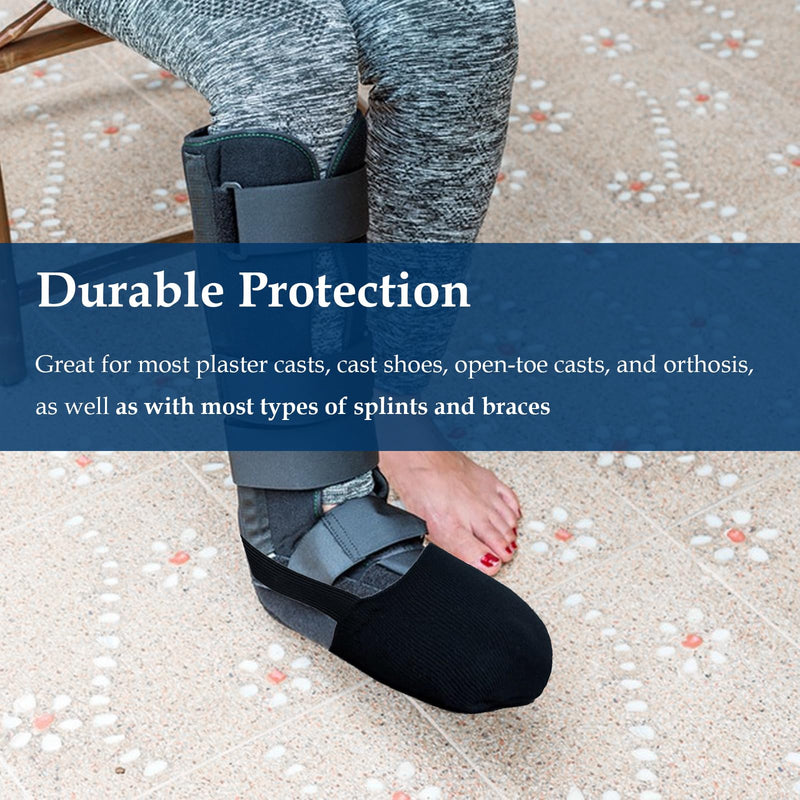 [Australia] - Cast Sock Over Cast Leg Cast Toe Protector Anti-Slip Cast Sock Cover Protect Cast Walking Boot, Sock for Plaster Cast Keep Toes Warm, Clean and Protected 