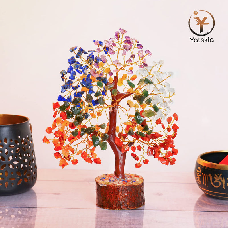[Australia] - Crystal Tree - Seven Chakra Tree - Bonsai Tree - Healing Crystals - Crystals and Gemstones - Home Decor - Spiritual Gifts # 1 Seven Chakra 
