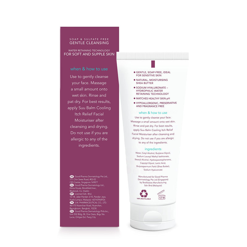 [Australia] - Suu Balm - Gentle Moisturising Facial Cleanser - Eczema, Psoriasis, Dry, Sensitive Skin Treatment (100ml) 