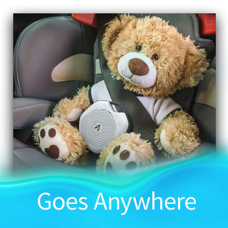 [Australia] - Adaptive Sound Technologies LectroFan Alpha Non-Looping Sleep Sound Machine for Babies Toddlers and Adults, Alpha White Travel 