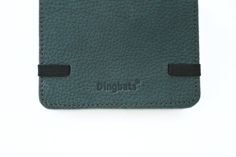 [Australia] - Dingbats - Wildlife Plain Pocket Notebook, Green Deer, A6 - Hardcover - Cream 100gsm Ink-Proof Paper - Includes Pocket, Elastic Closure & Bookmark 