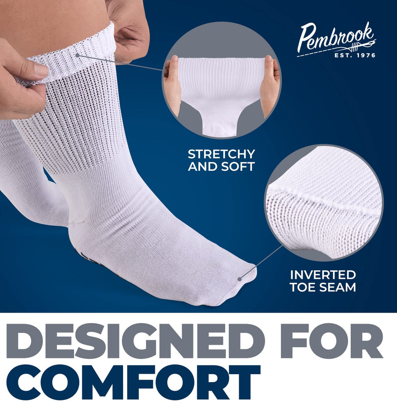 [Australia] - Pembrook Extra Wide and Diabetic Socks with Grips Bundle 