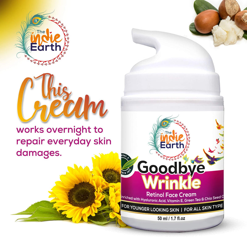 [Australia] - The Indie Earth Retinol Deep Wrinkle Repair Serum With Vitamin C Serum, Vegan Glutathione, Vitamin E & Tea Tree Extract Anti-Wrinkle Serum, Best Retinol Serum 30ml | 1 fl.oz 