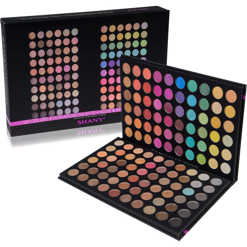 [Australia] - SHANY Ultimate Fusion - 120 Color Eye shadow Palette Natural Nude and Neon Combination 