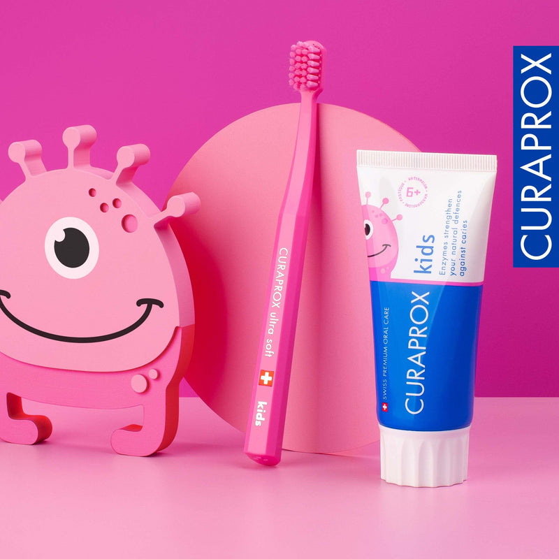[Australia] - Curaprox Children's Toothpaste Watermelon, 60ml - Fresh & Fruity Watermelon Flavoured Toothpaste for Kids 6 Years +, Clear 60 ml (Pack of 1) 
