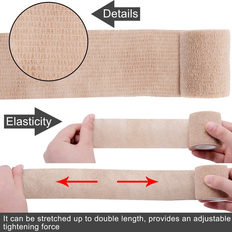 [Australia] - BQTQ 30 Rolls Self Adherent Wrap 2 inch Bandage Breathable Athletic Tape Stretch Wrap Roll Sports Wrap Tape Self Adhesive Wrap for Wrist Ankle Swelling Sprains(Rainbow Color) Rainbow 