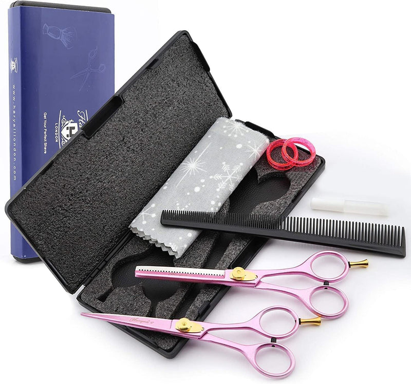 [Australia] - Haryali London Professional 6.0" Hairdressing Barber Scissors Hair Cutting Thinning Texturing Salon Shears With Adjustable Screw Set Comes in a Black Box 