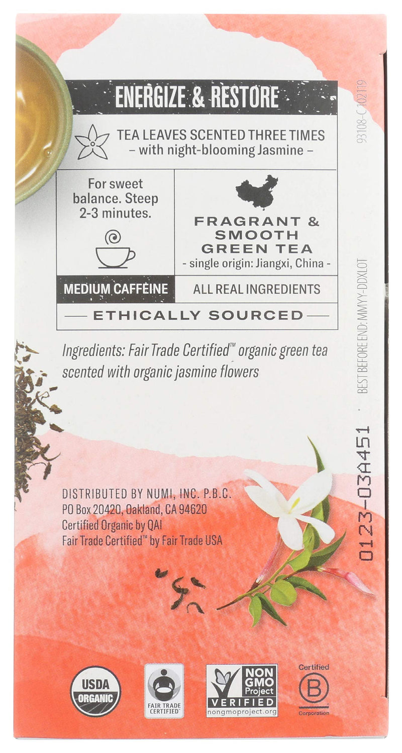 [Australia] - Numi Organic Tea Jasmine Green, 18 ct 18 Count (Pack of 1) 