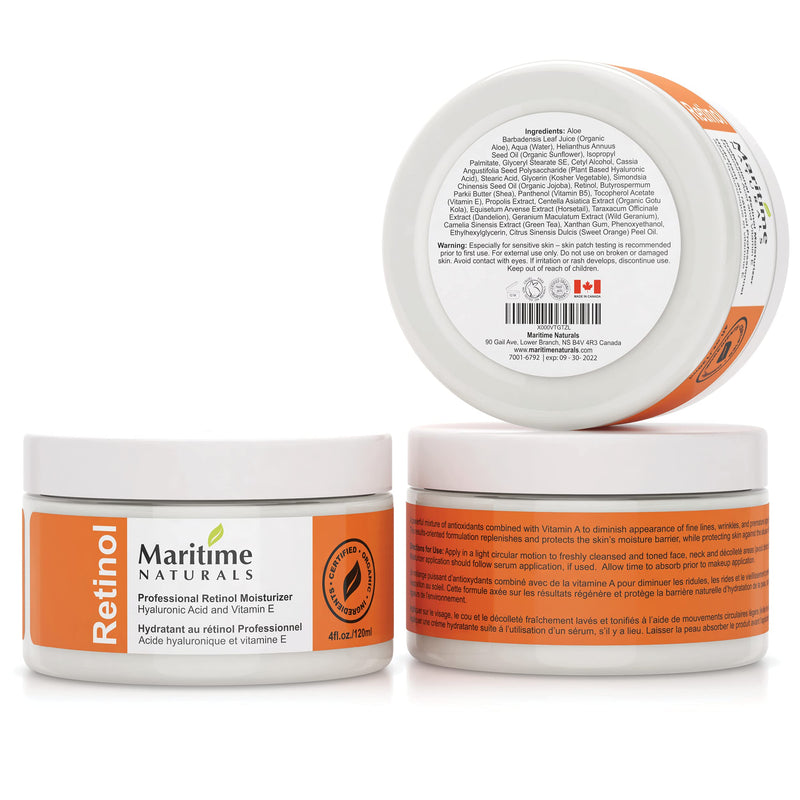 [Australia] - Retinol Moisturizer for Face (120ml) ‚Äì Anti Ageing Face Cream Reduces Scars Ance and Wrinkles with Hyaluronic Acid and Vitamin E 