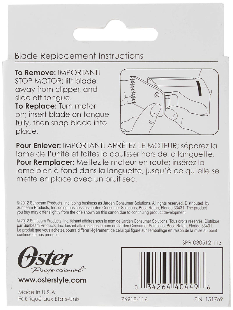 [Australia] - Oster Professional Detachable Clipper Replacement Blade, Size #1 1/2 (4 mm) 4 mm 