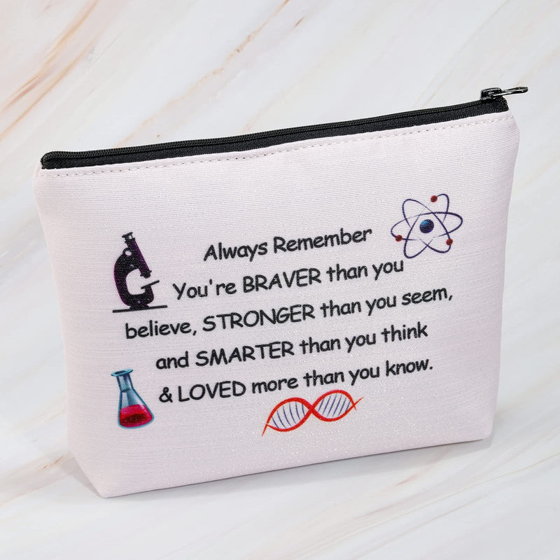 [Australia] - Science Gifts Makeup Bag Chemists Biologist Physicist Teacher Student Gifts Zipper Pouch Cosmetic Bag Travel Bag Toiletry Organizer Science Bag 