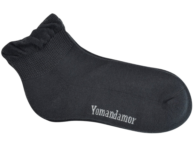 [Australia] - Yomandamor Women's 5 Pairs Non-binding Bamboo Diabetic Ankle Dress/Casual Socks with Seamless Toe 9-11 5 Pairs Black 