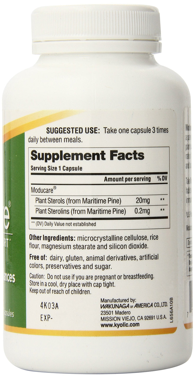 [Australia] - Moducare Daily Immune Support, Plant Sterol Dietary Supplement, 180 vegetarian capsules 180 Count (Pack of 1) 