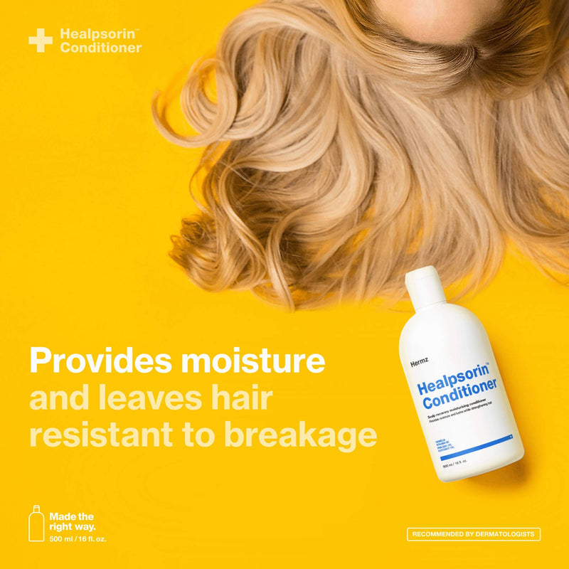 [Australia] - Healpsorin Healthy Hair Psoriasis Conditioner for Dry Scalp - Camellia Oil, Arginine, Coconut Oil & Vitamin B5 - Relieves Dandruff & Seborrheic Dermatitis Symptoms for Shiny, Flake-Free Hair 