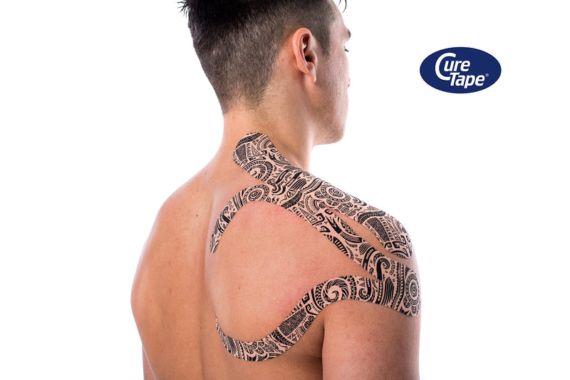 [Australia] - CureTape 3 Rolls (2”x 8ft) Waterproof Kinesiology Tape | Tattoo Rebel | Medical Kinesiology Tape for Extreme Sport Conditions | Increase Mobility & Performance | Reduce Joint Pain | Recover Faster 