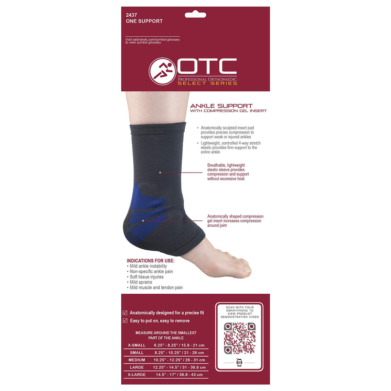 [Australia] - OTC Ankle Brace, Compression Recovery, Gel Insert, Large 