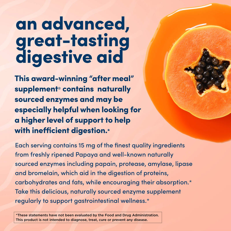 [Australia] - American Health Super Papaya Digestive Enzyme Plus Chewable Tablets, 400 Count 