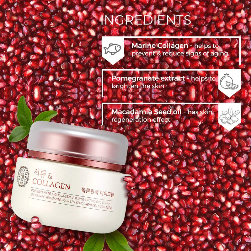 [Australia] - THE FACE SHOP Pomegranate & Collagen Volume Lifting Eye Cream 