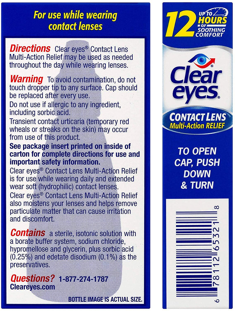 [Australia] - Clear Eyes Contact Lens Relief Eye Drops,0.5 Fl Oz (Pack of 2) 0.5 Fl Oz (Pack of 2) 