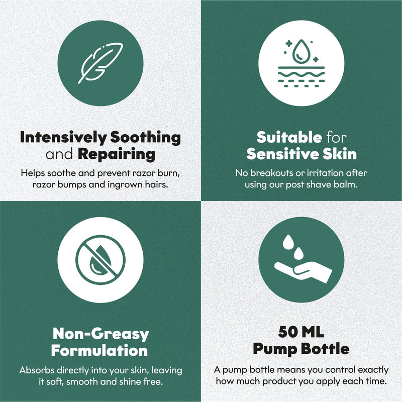 [Australia] - Bart's Balm Aftershave Balm For Men Handmade- Argan Oil - Amber 50ml - Sensitive After Shaving Skin Care Amber and Moroccan Jasmine 50 ml (Pack of 1) 