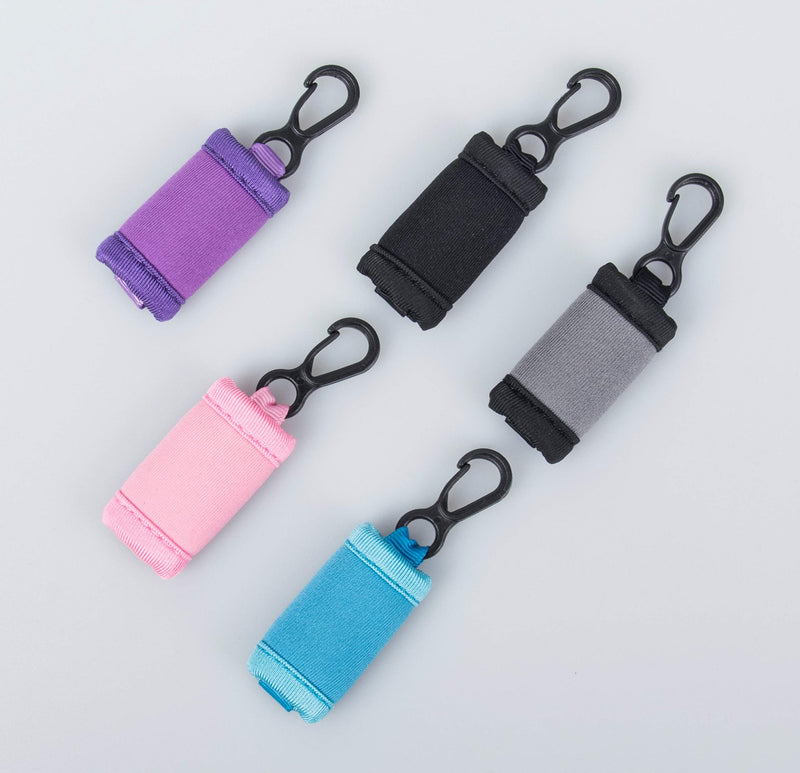 [Australia] - Chapstick Holder Keychain – Lip Balm Sleeve – Premium Neoprene with Key Chain Clip – Perfect for Chap Stick or Lip Gloss (Black, 2 Pack) Black 2 Count (Pack of 1) 