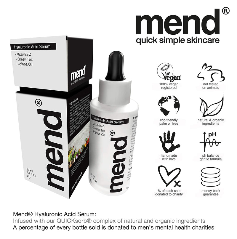[Australia] - Hyaluronic Acid Serum with QUICKsorb For 5x Faster Results & Vitamin C & E, Vegan Registered & Certified Organic Anti Aging Women & Mens Skincare For Face, Huge 50ml Luxury Bottle & Gift Box 