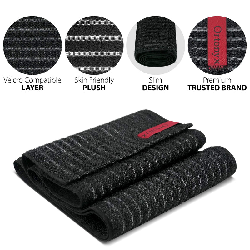 [Australia] - ORTONYX 6.25" Broken Rib Brace Unisex - Elastic Chest Wrap Comppression Support Belt - Rehabilitation of Cracked, Fractured, Dislocated Ribs Post-Surgery Aid Plus Size 3XL Black / ACOX5226-BK-3XL 3X-Large (52"-70") 