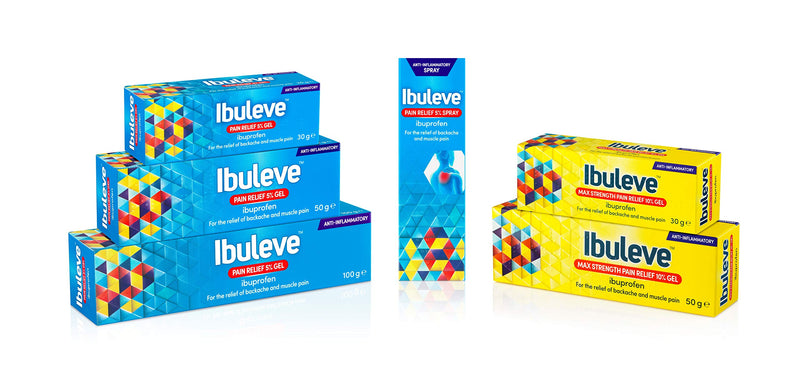 [Australia] - Ibuleve Pain Relief 5% Ibuprofen Spray, Anti-Inflammatory Relief for Joint Pain, Sprains, Backache, Muscular Pains and Sports Injuries, 35 ml 