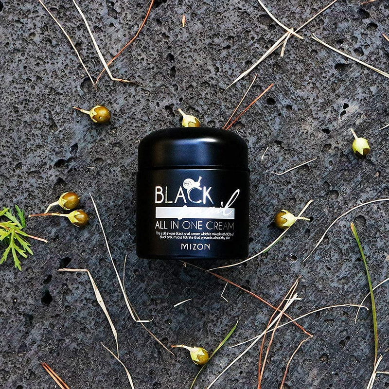 [Australia] - [Mizon] Black Snail All in One Cream (75ml) Premium Snail Repair Cream, Intensive Care, Korean Skin Care with Black Snail Mucin & Plant Extracts, Facial Moisturizing Snail Mucin Extract 