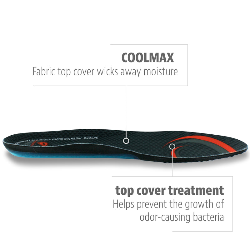 [Australia] - Sof Sole Insoles Men's AIRR Performance Full-Length Gel Shoe Insert 7-8.5 Black 