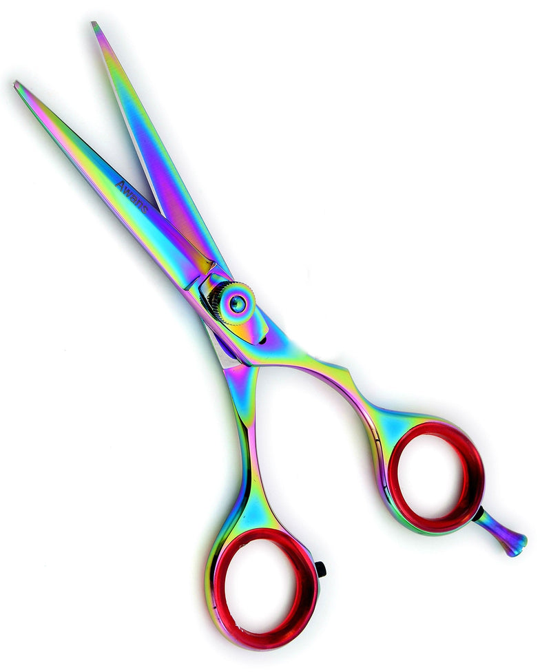 [Australia] - Awans Professional Hairdressing Barber Salon Scissors, with High Quality Stainless Steel Sharp Razor Edge Titanium Scissors 5.5" 11B 