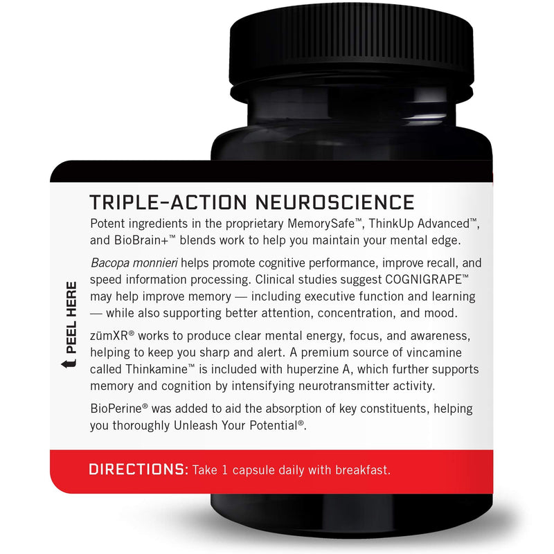 [Australia] - Forebrain Nootropic Brain Supplement to Improve Memory, Boost Focus, Increase Mental Energy, and Support Brain Health with Caffeine, Bacopa, and Huperzine A, Force Factor, 30 Capsules Forebrain 30 Count (Pack of 1) 