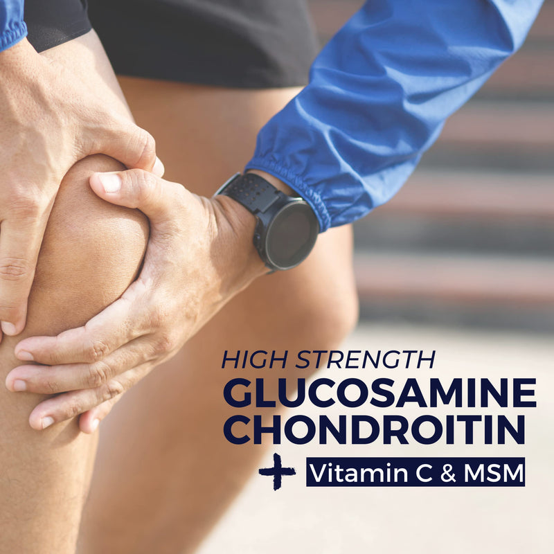 [Australia] - Glucosamine and Chondroitin Complex – with Vitamin C and MSM – 90 High Strength Easy to Swallow Tablets - Contributes to The Maintenance of Normal Immune System - Made by Nutripact 