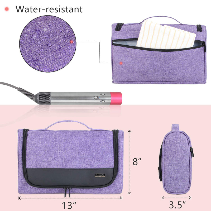 [Australia] - Luxja Storage Bag for Dyson Airwrap Styler, Travel Bag for Airwrap Styler and Attachments, Purple 