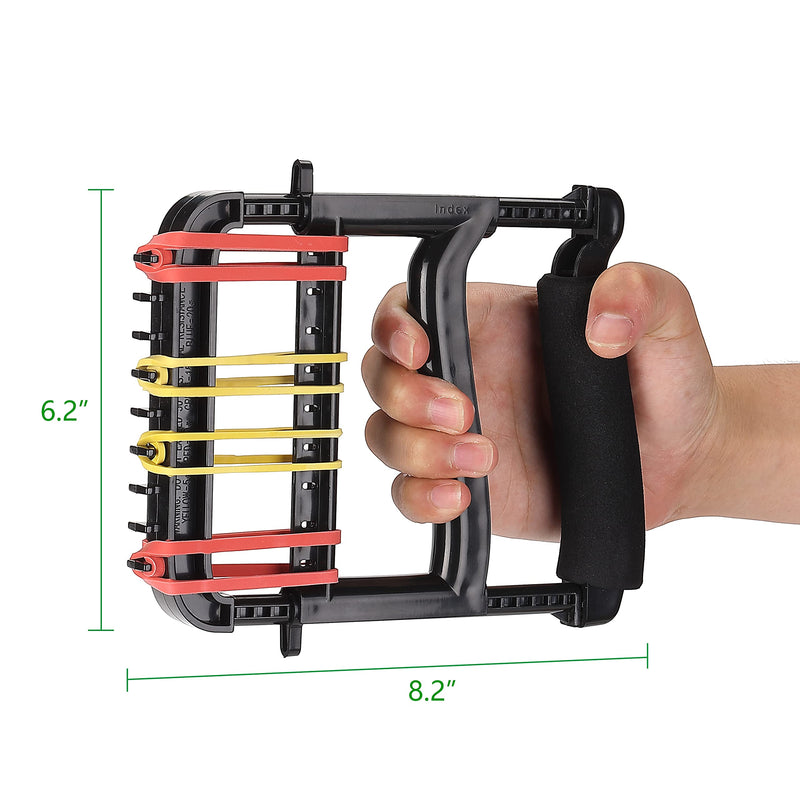 [Australia] - YPCBYNBS Hand Exerciser,Finger Exerciser and Hand Strengthener for Hands,Finger,Wrist,Forearms and Thumbs Therapy,Black 