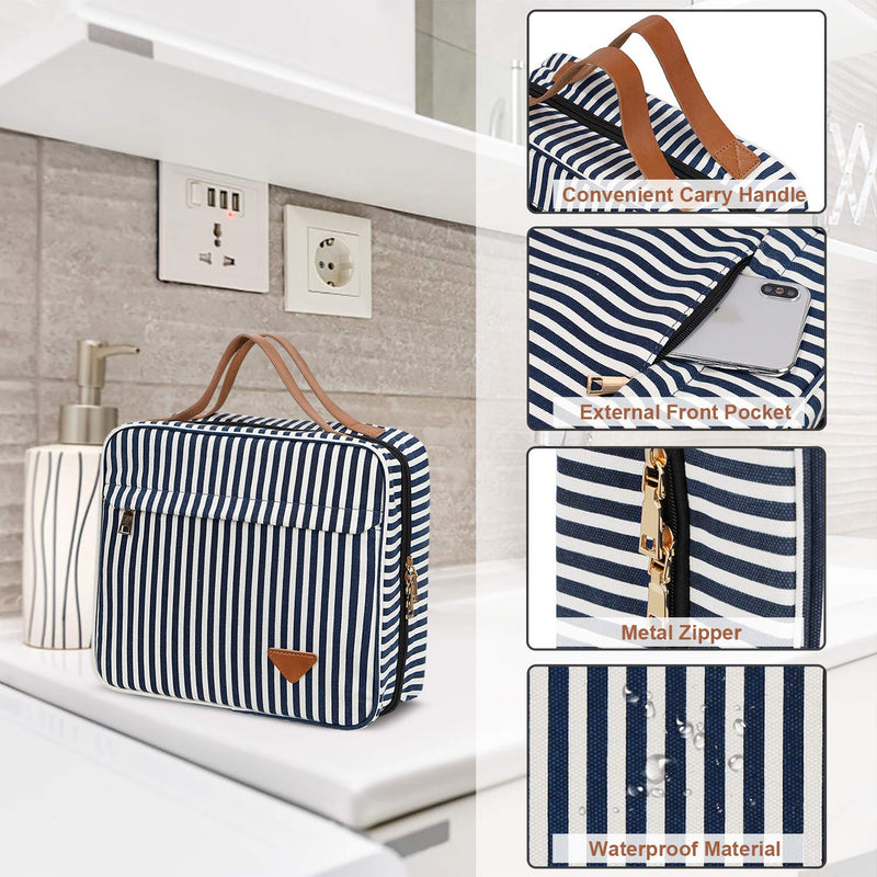 [Australia] - Toiletry Bag Travel Hanging Makeup Bag Wash Bag with Hanging Hook Waterproof Large Cosmetic Organizer for Travel and Bathroom Shower, Gifts for Women and Girls 