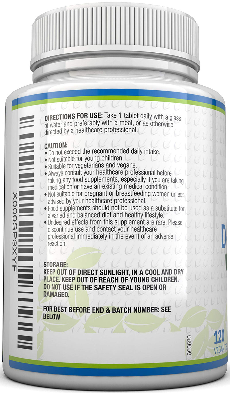 [Australia] - D-Mannose Tablets 500mg | 120 Tablets | High Strength | Allergen Free and Suitable for Vegetarians and Vegans | Not Mannose Capsules or Powder Made in The UK by Nu U Nutrition 