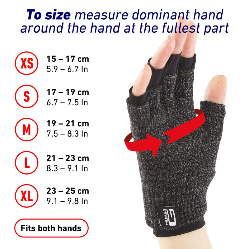 [Australia] - Neo G Arthritis Gloves – Support for Rheumatoid arthritis, RSI, Joint Pain, Dual Layer System for optimum mobility, flexibility, warmth and comfort – Class 1 Medical Grade - 1 pair – Medium - Black Medium: 19 - 21 cm / 7.5 - 8.3 In 