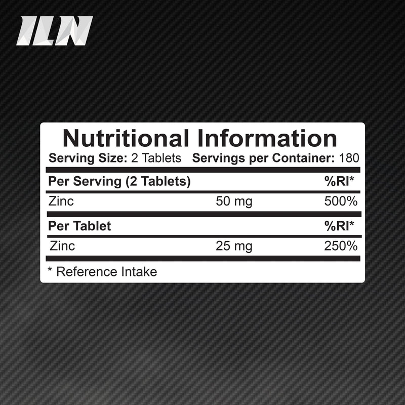 [Australia] - High Strength Zinc Supplements (Supersize - 360 Vegan Tablets) - Zinc 50mg Per Serving x 6 Month Supply - 50mg Zinc Supplement for Vegetarians and Vegans 