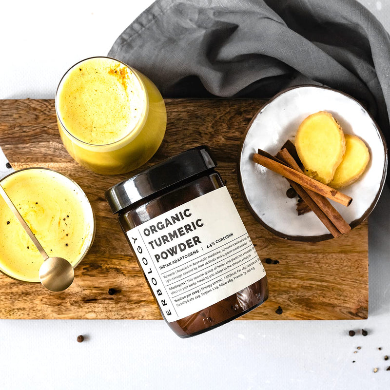 [Australia] - 100% Organic Turmeric Powder 220g - 5% Curcumin - Straight from Farm in India - Raw, Vegan and Gluten-Free - Non-GMO - No Additives or Preservatives - Recyclable Glass Jar 