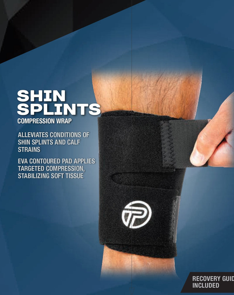 [Australia] - Pro-Tec Shin Splint Compression Wrap Black One Size Fits Most 