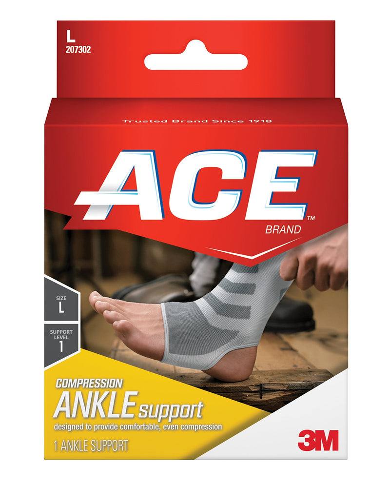 [Australia] - ACE Knitted Ankle Support, Large, 1 Count (207302) Large (Pack of 1) 