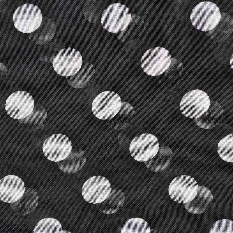 [Australia] - Basic Sense Retro Polka Dot Scarf Soft Neck Chiffon Lightweight Women Ladies Classic Scarves Wrap Black 
