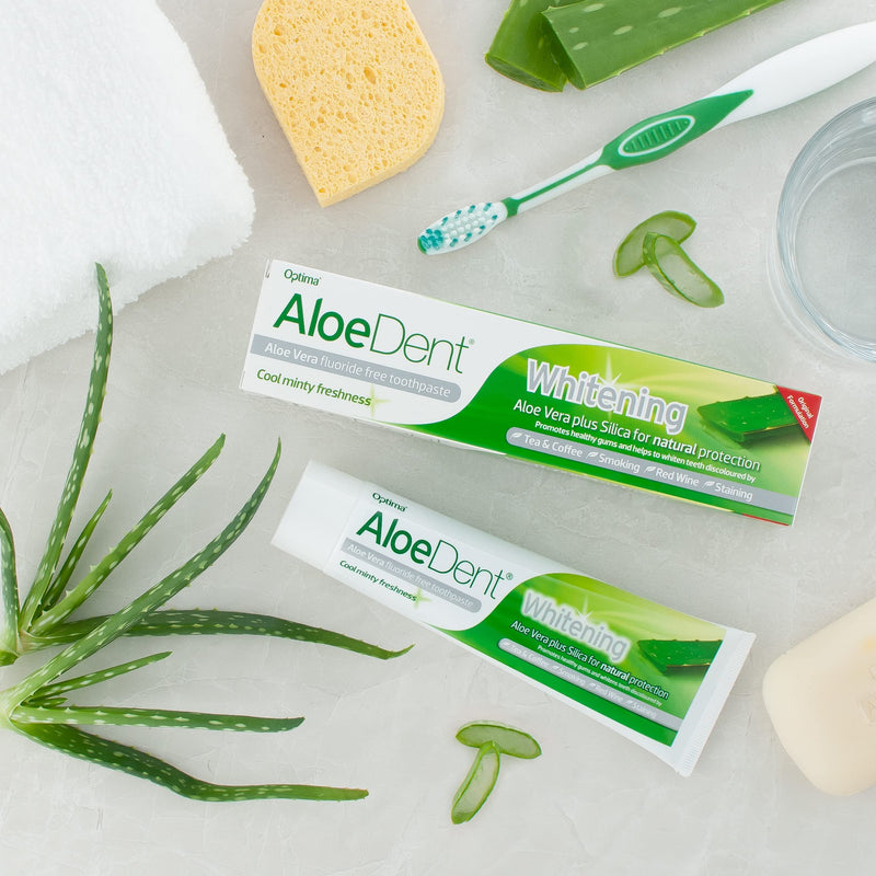 [Australia] - Aloe Dent Whitening Aloe Vera Toothpaste Fluoride Free, Natural Action, Vegan, Cruelty Free , SLS Free, Naturally White, Healthy Gums , 100 ml 100 ml (Pack of 1) 