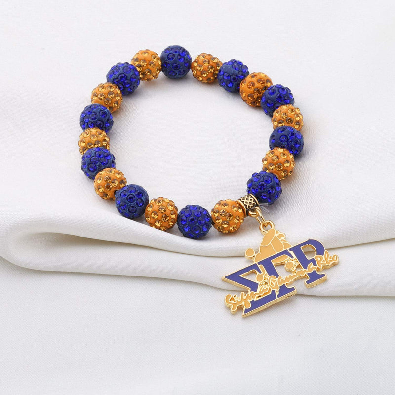 [Australia] - UJIMS Sigma Gamma Rho Sorority Paraphernalia Necklace SGRho Inspired Gift Earrings Greek Greece Sorority Gift for Her SGRho Inspired Bead Bracelet 